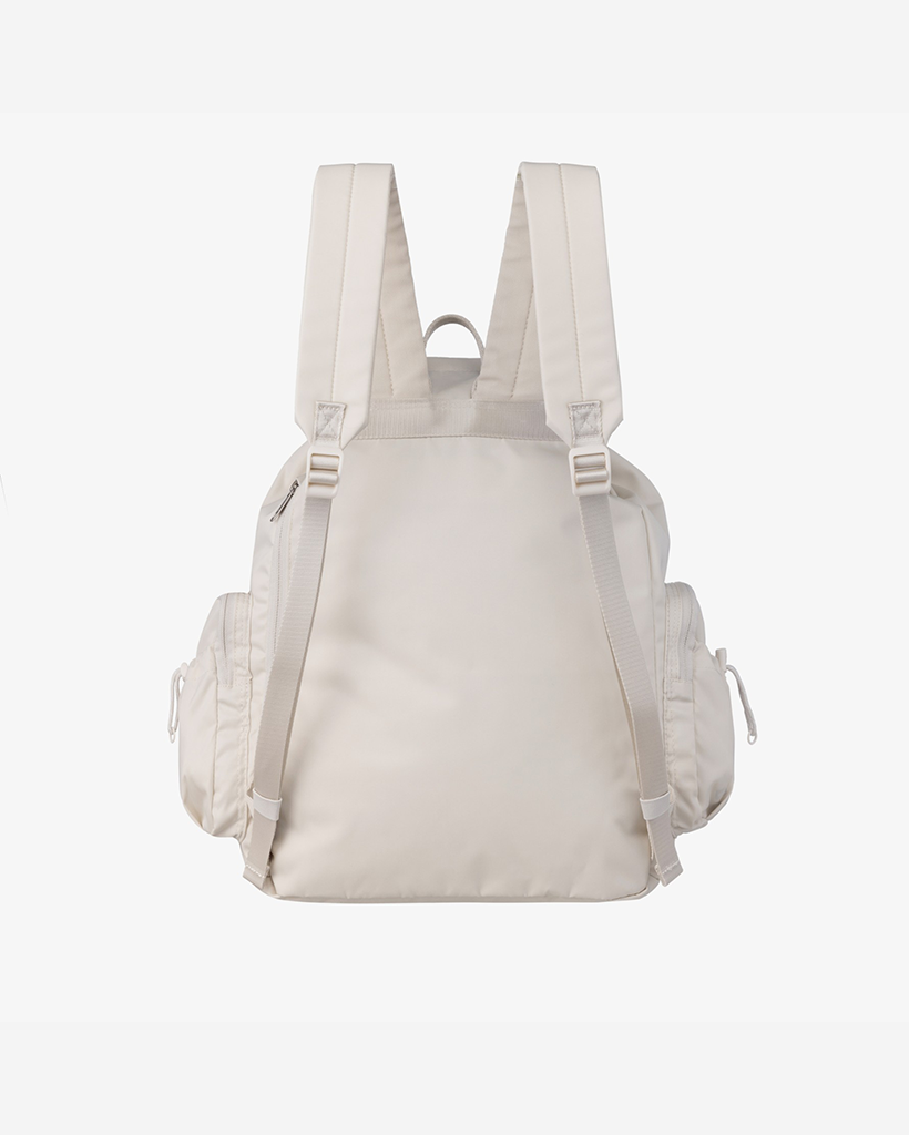 バックパック・リュック [NICEGHOSTCLUB]NGC BASIC COTTON BACKPACK_BEIGE(NG2EFUAB44A NGC BASIC COTTON BACKPACK_BEIGE(NG2EFUAB44A) | ファッション