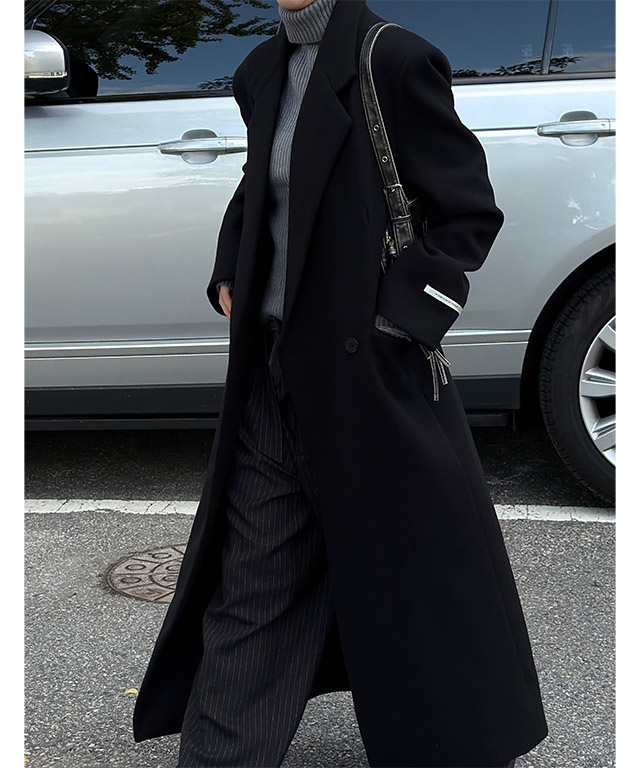 [Unisex] Max double long coat(2color)