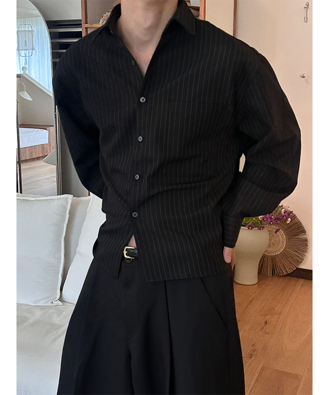 [F/W] ベーシック ショート丈 シャツ(3color)