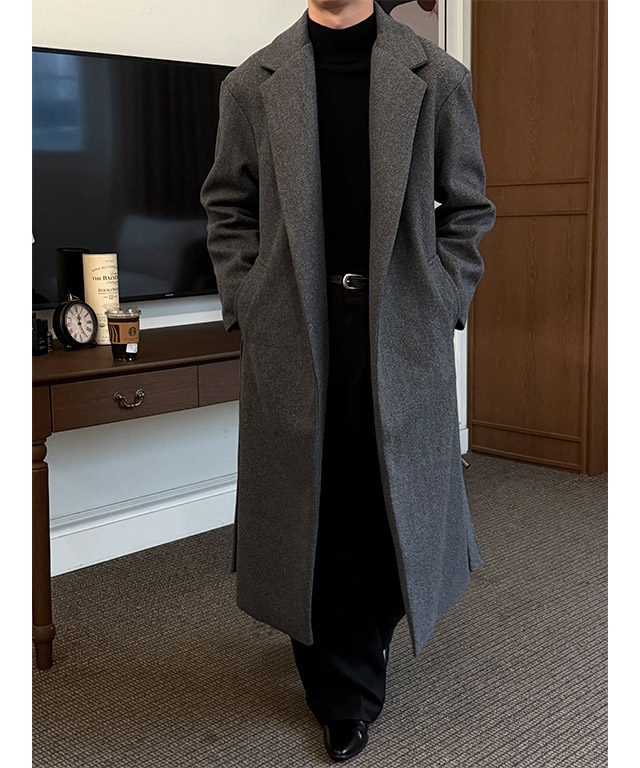 [F/W] Basic robe long coat(2color)
