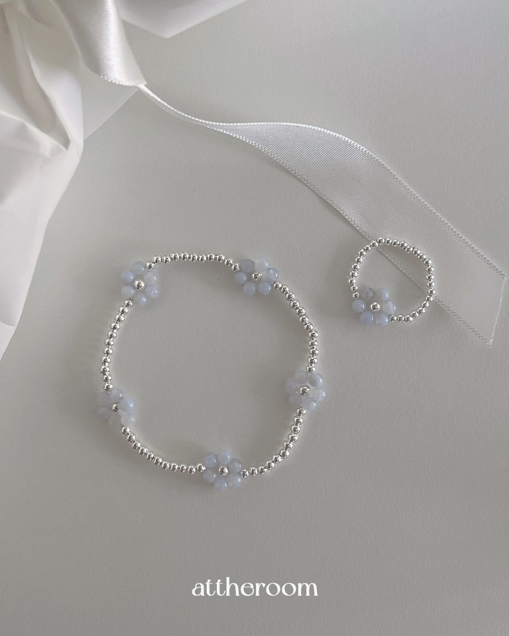シルバー925]アクアマリンシルバーブレスレット | ファッション