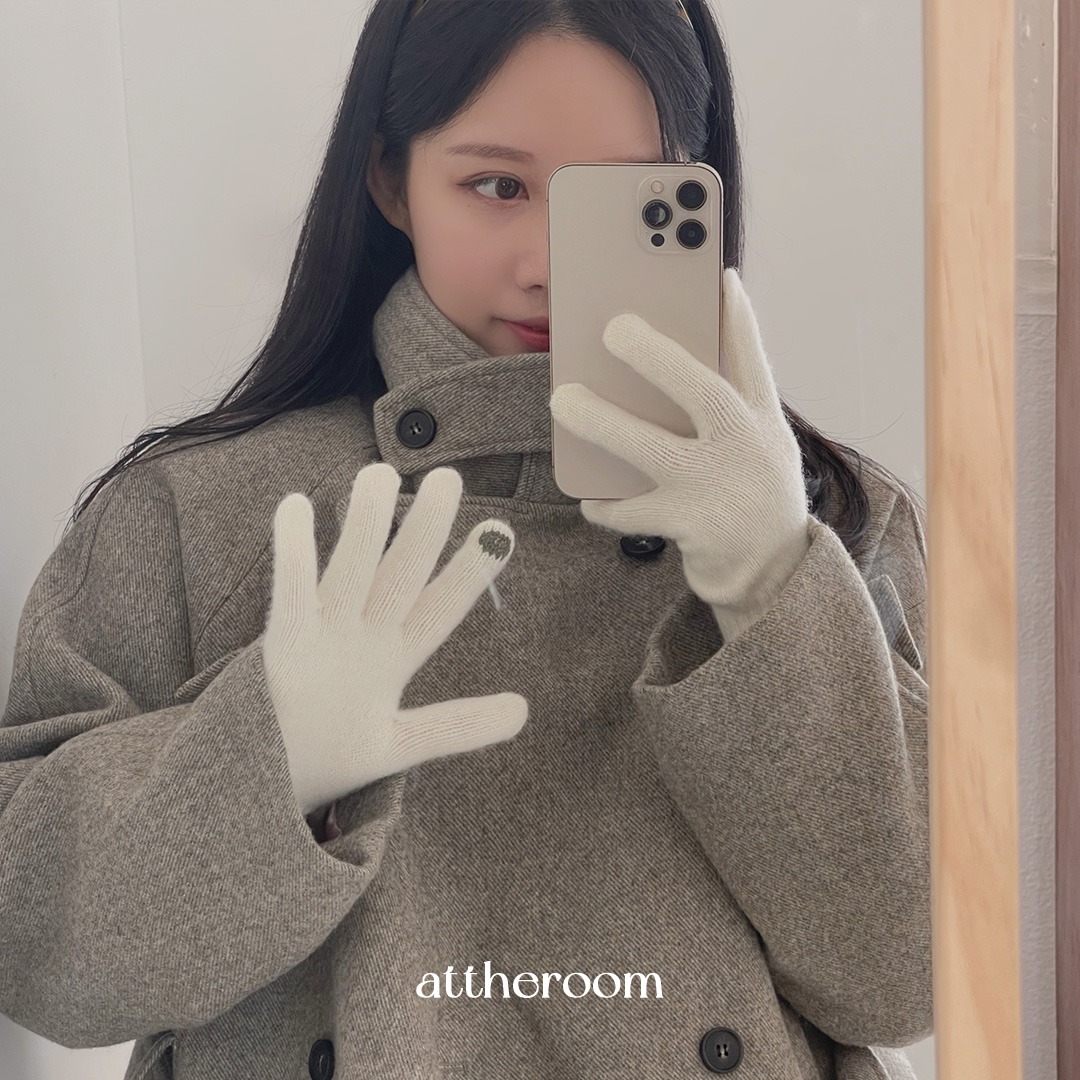 スマホ対応／8color]ウールニットグローブ/手袋 | ファッション