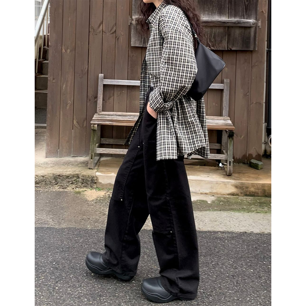 ハイウエストワイドコットンパンツ | ファッション通販サイト NUGU