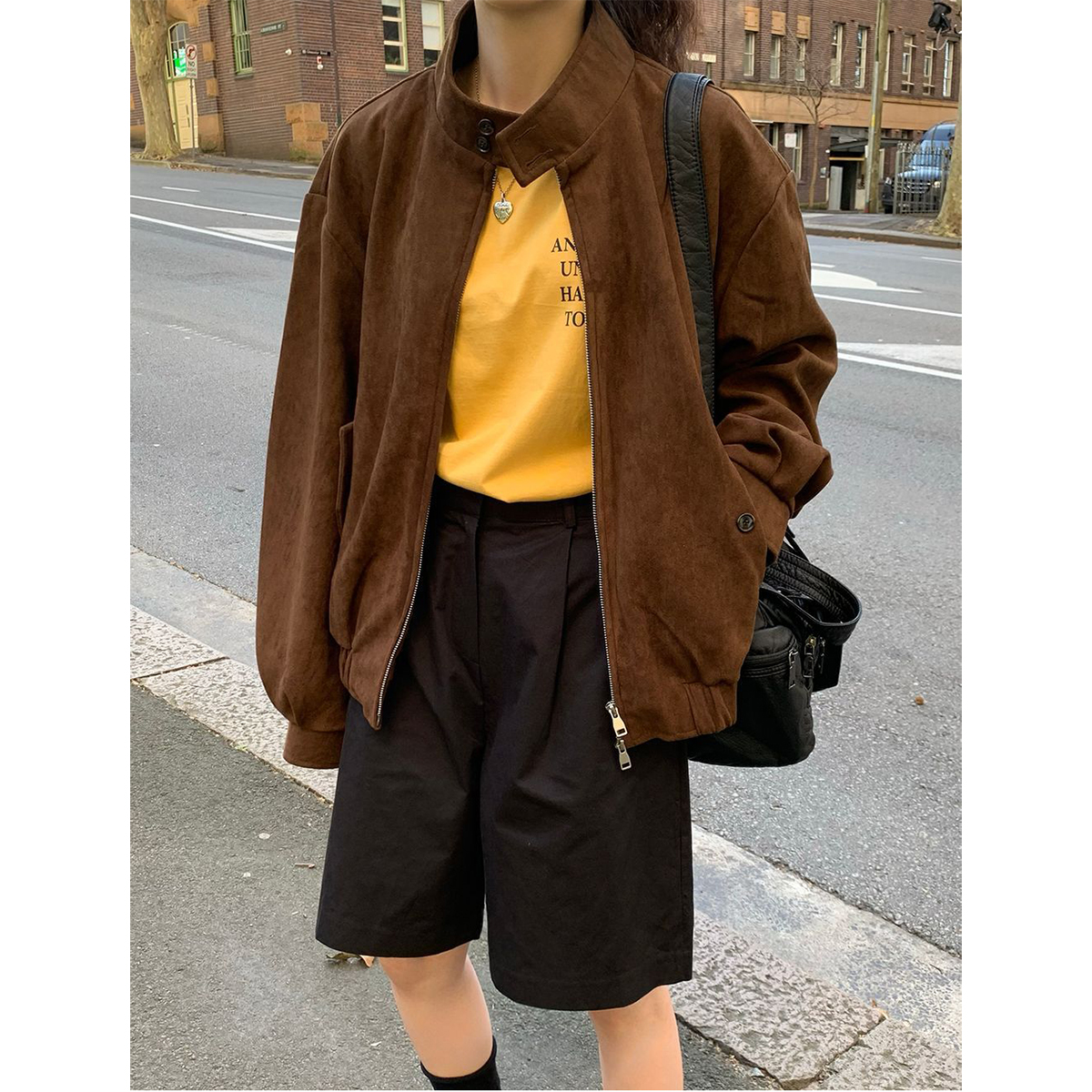 MACHATT 25SS タックハーフパンツ ブラウン38 タックハーフパンツ（ブラウン） | MACHATT ONLINE STORE