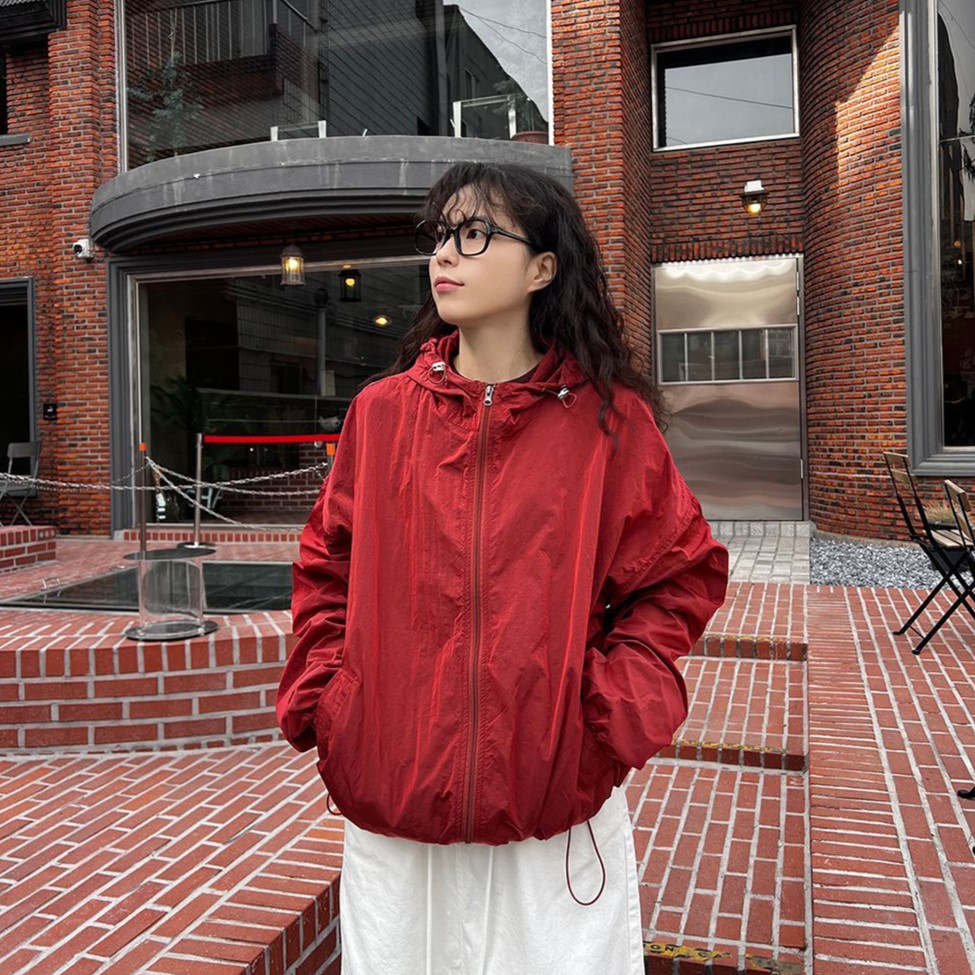 MUTA MARINE 赤 パーカー フード付きマウンテンパーカー サイズ4 フード付きマウンテンパーカー | ファッション通販サイト NUGU