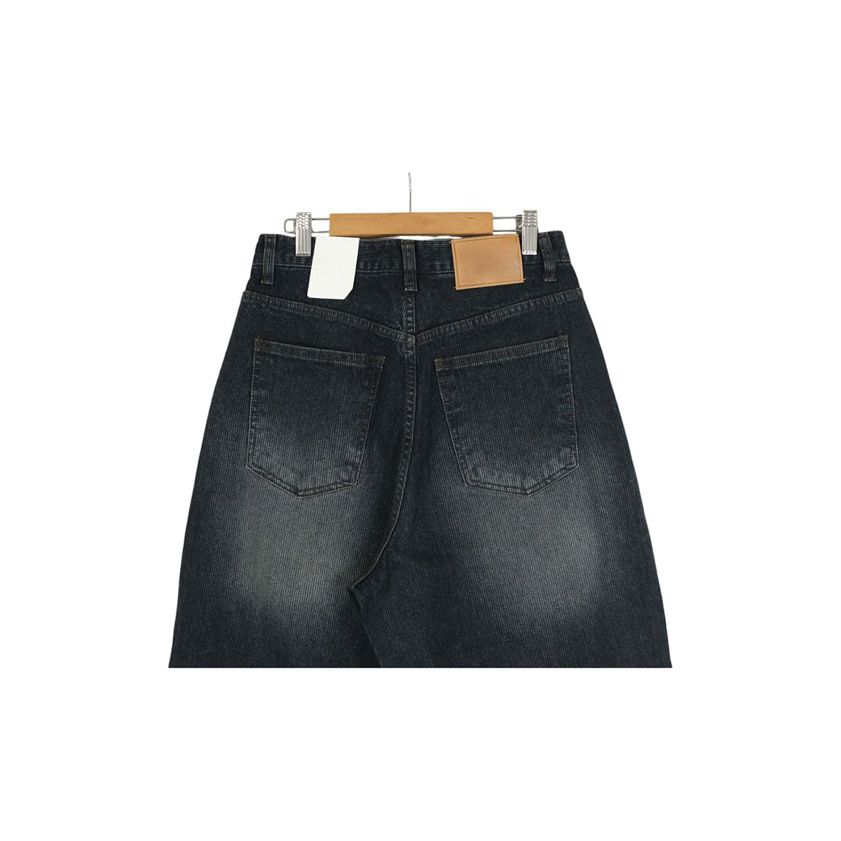 リブワイドデニムパンツ | ファッション通販サイト NUGU