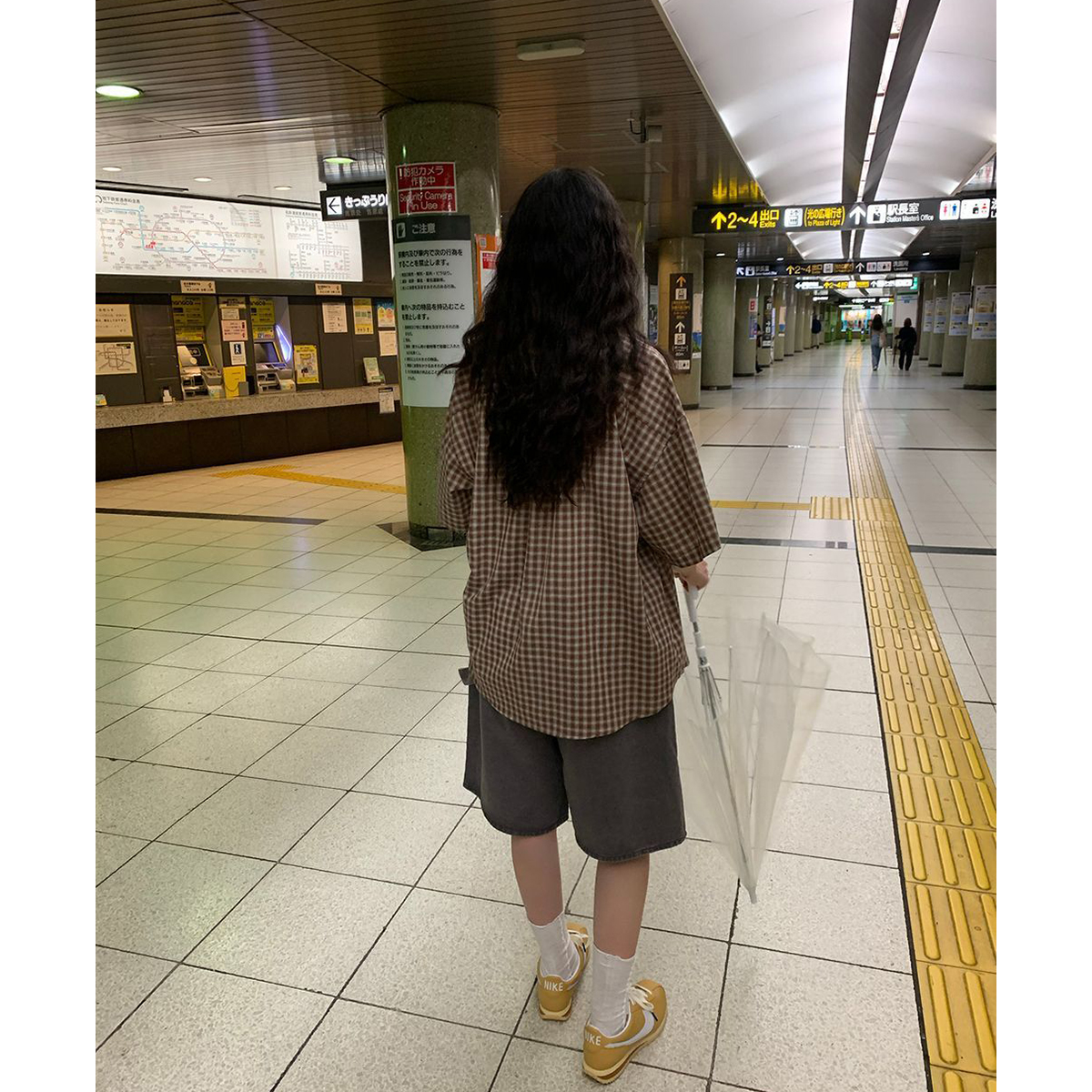ルーズフィットポケットチェック半袖シャツ | ファッション通販