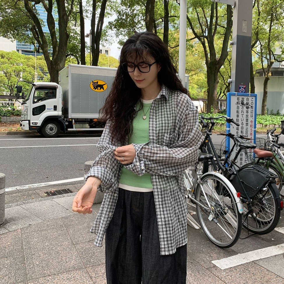 UNISEX]オーバーサイズチェックダウンベスト | ファッション通販