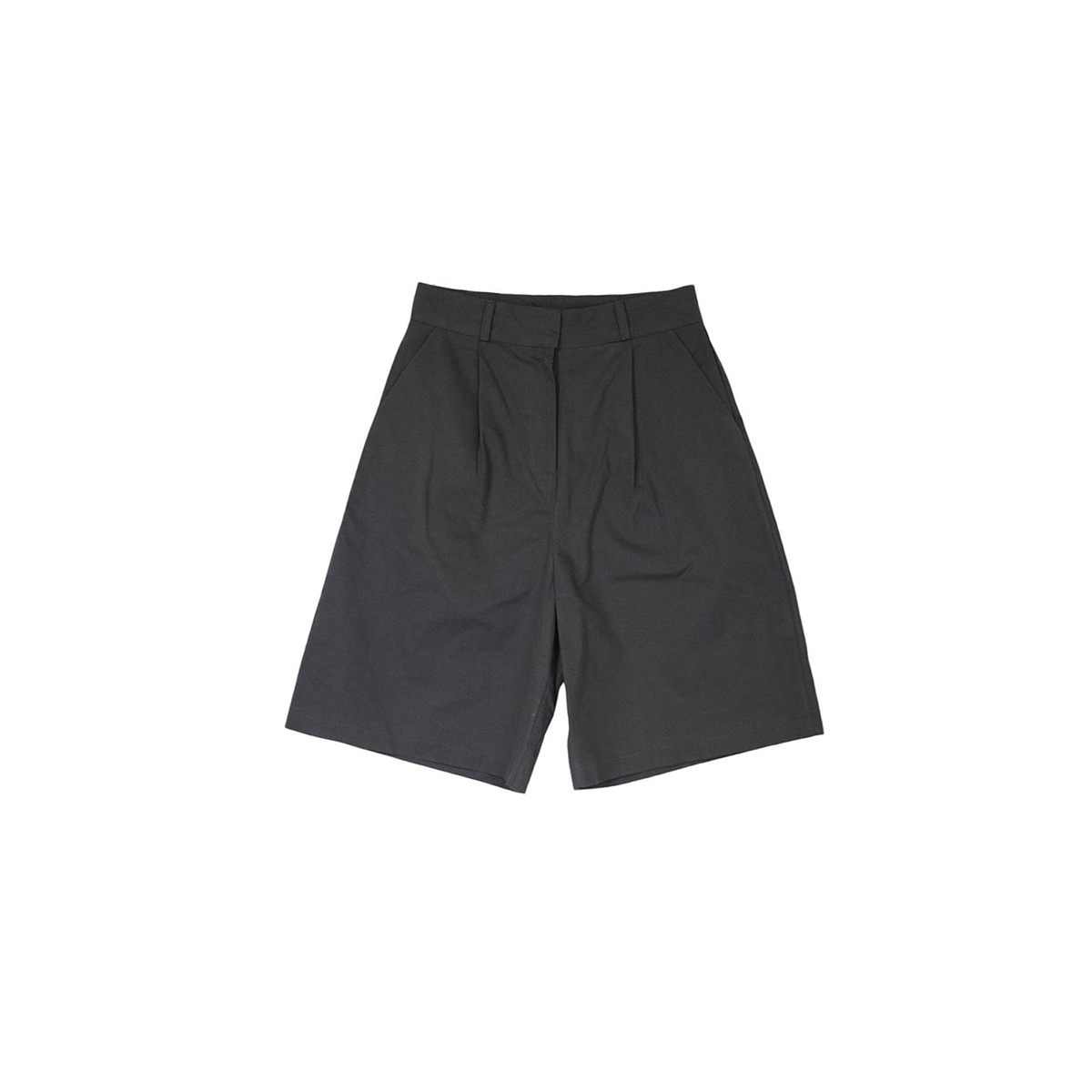 AD2022 23SS 2タックプリーツショーツ ハーフパンツ 黒 ウール 20251012050_2d827147bc62c88131