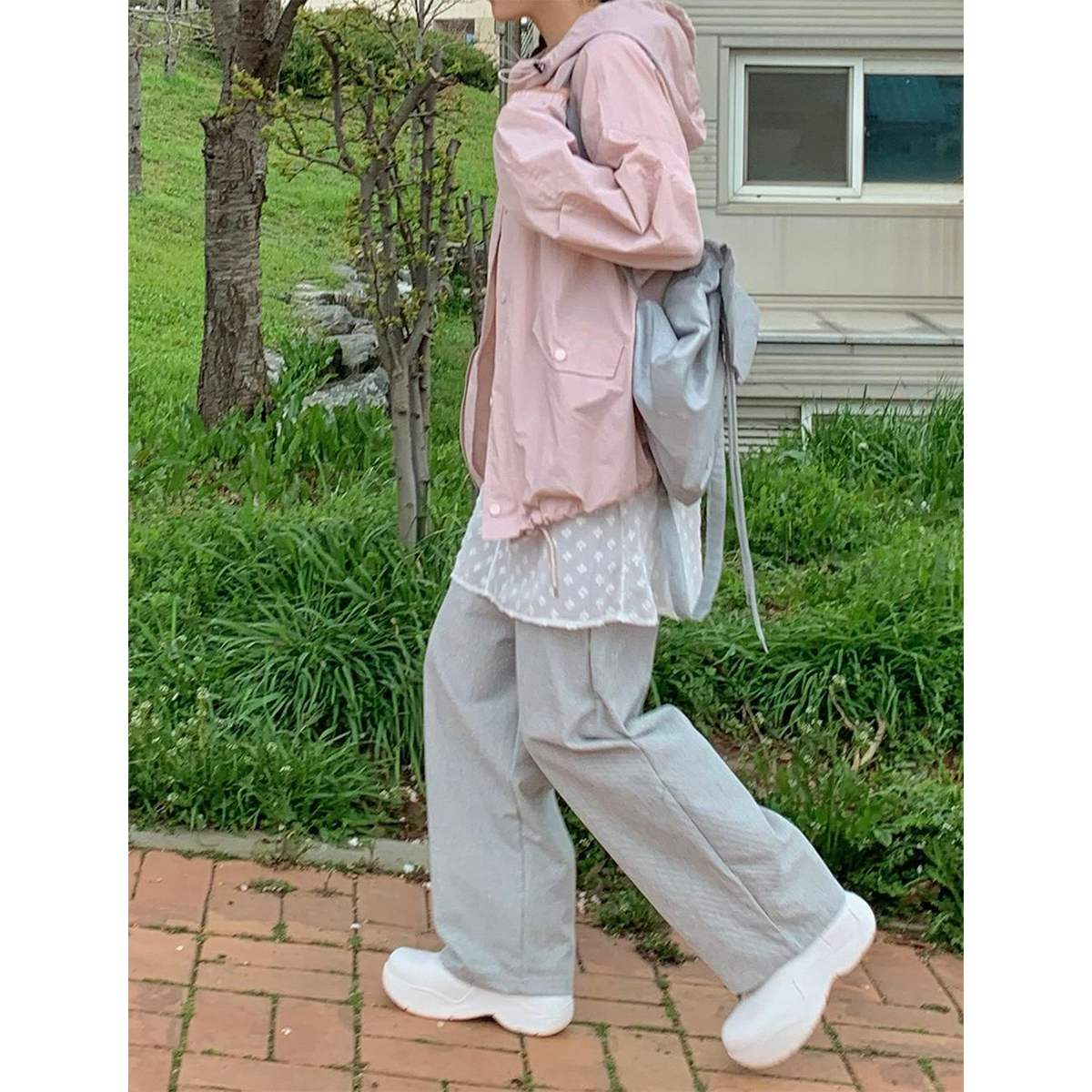 ストリングストライプワイドパンツ | ファッション通販サイト NUGU