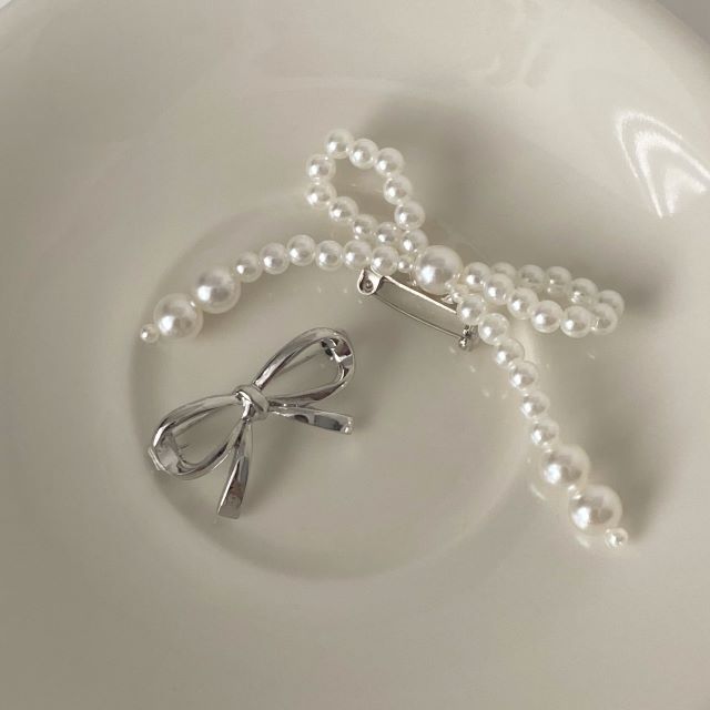 リボンブローチ2点セット