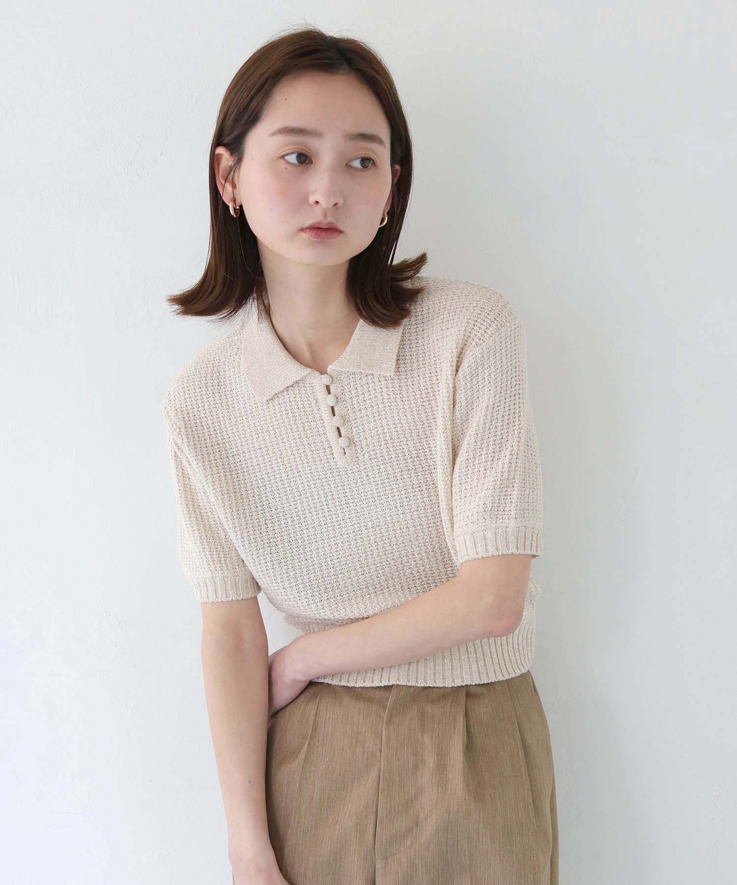 北欧暮らしの道具店　ニットポロ(ミント) 新商品】ニットから春をはじめたい。 大人気の「ベーシック