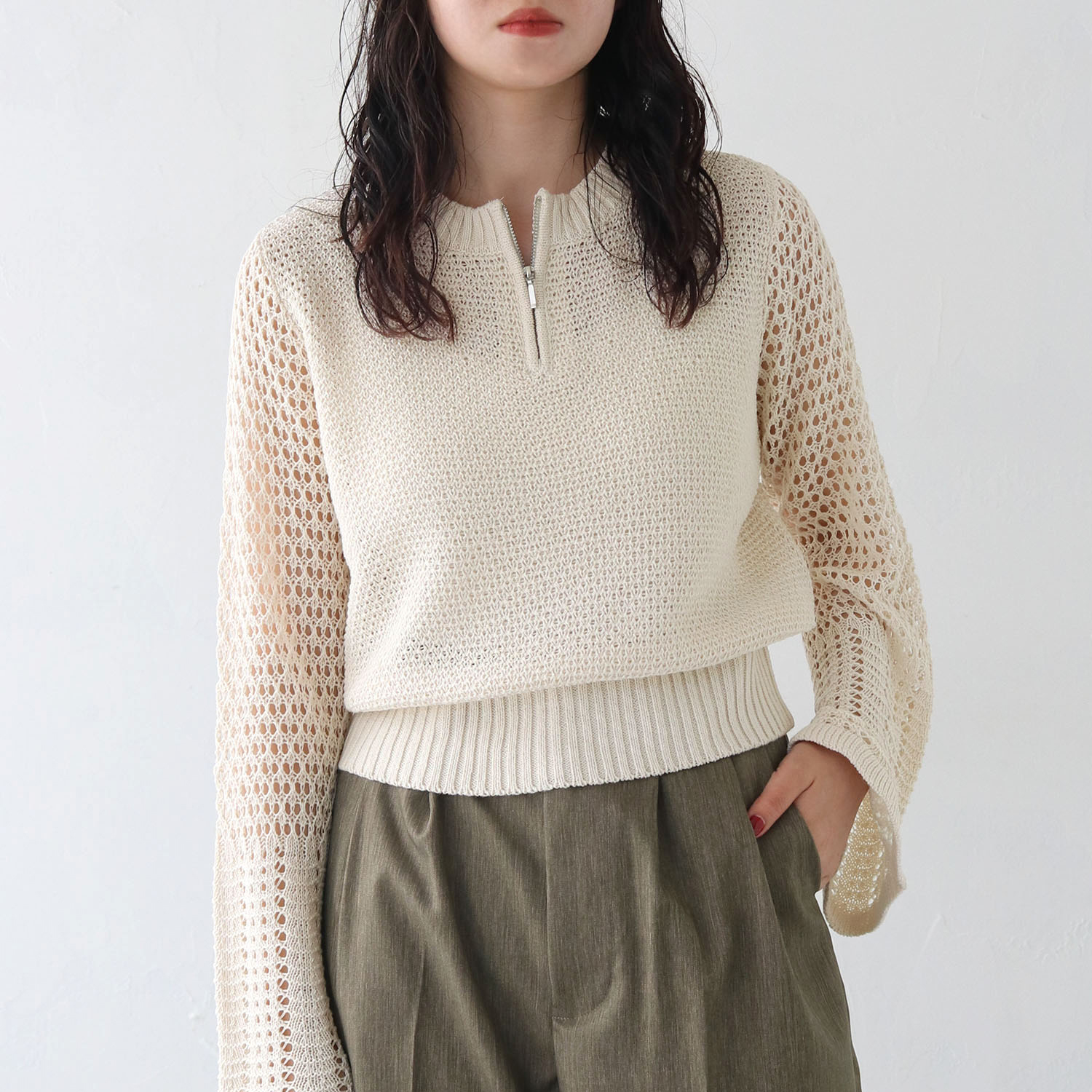 アトリエGG ReMAKE PUFF SLEEVE ホワイト glamb(グラム)】【予約販売11月下旬～12月上旬入荷】Reze Hoodie