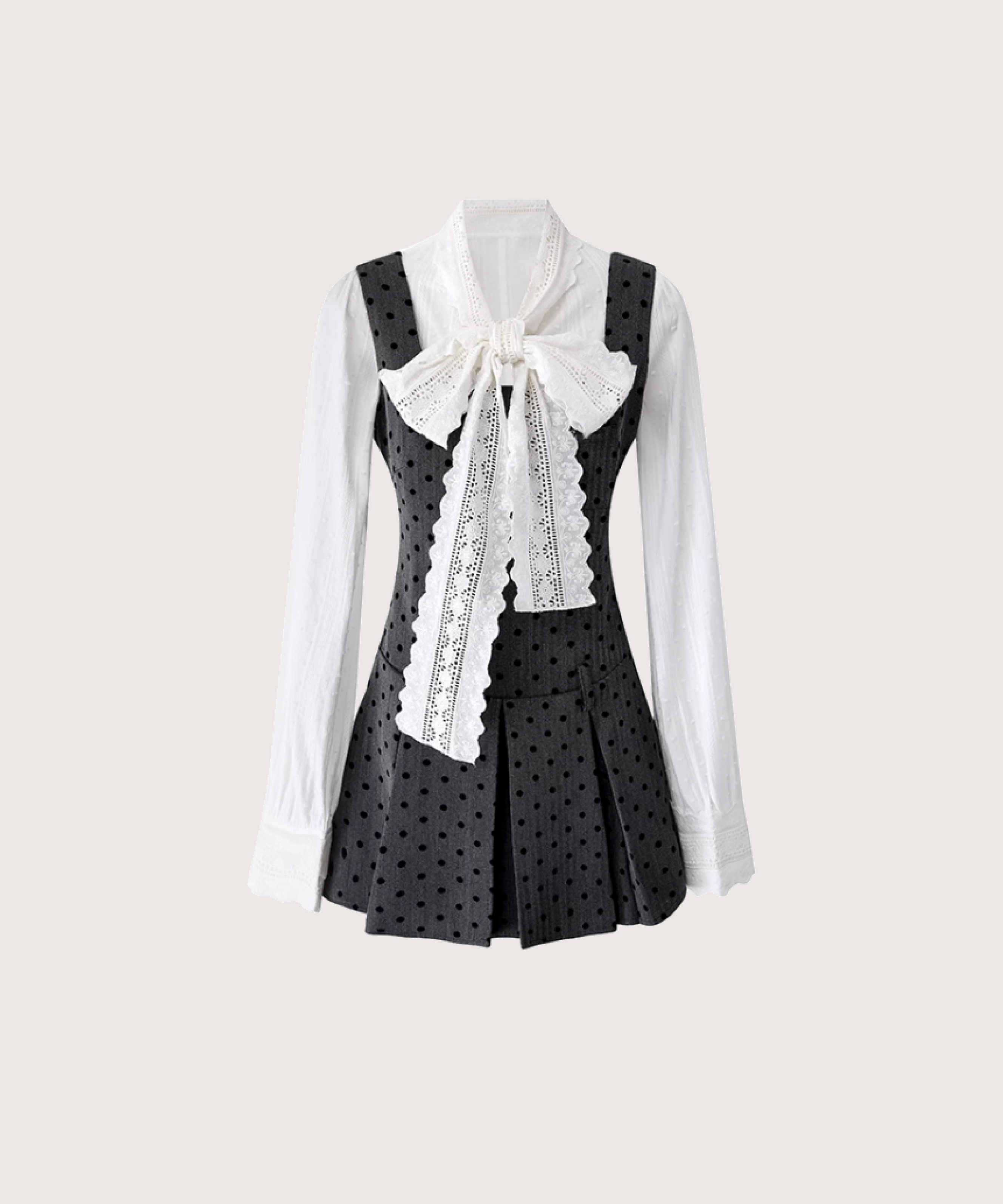 けいsovボウタイワンピ Sov. / フラワープリントサテンボウタイワンピース DRESS Night