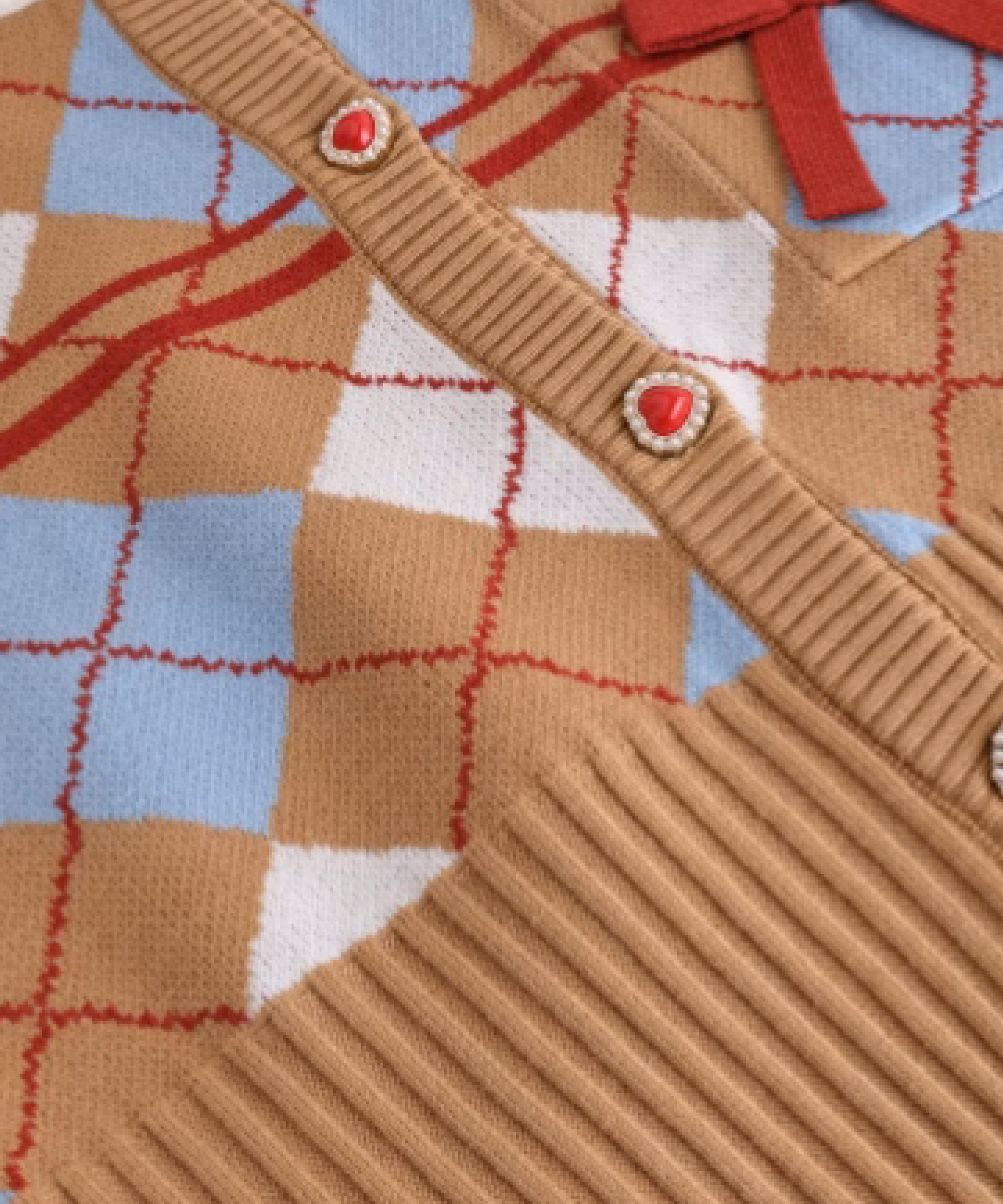 5美品　オレボレブラ　カーディガン　うさぎさん　ぶたさん　ビーズループ　リボン 5美品 オレボレブラ カーディガン うさぎさん ぶたさん ビーズ