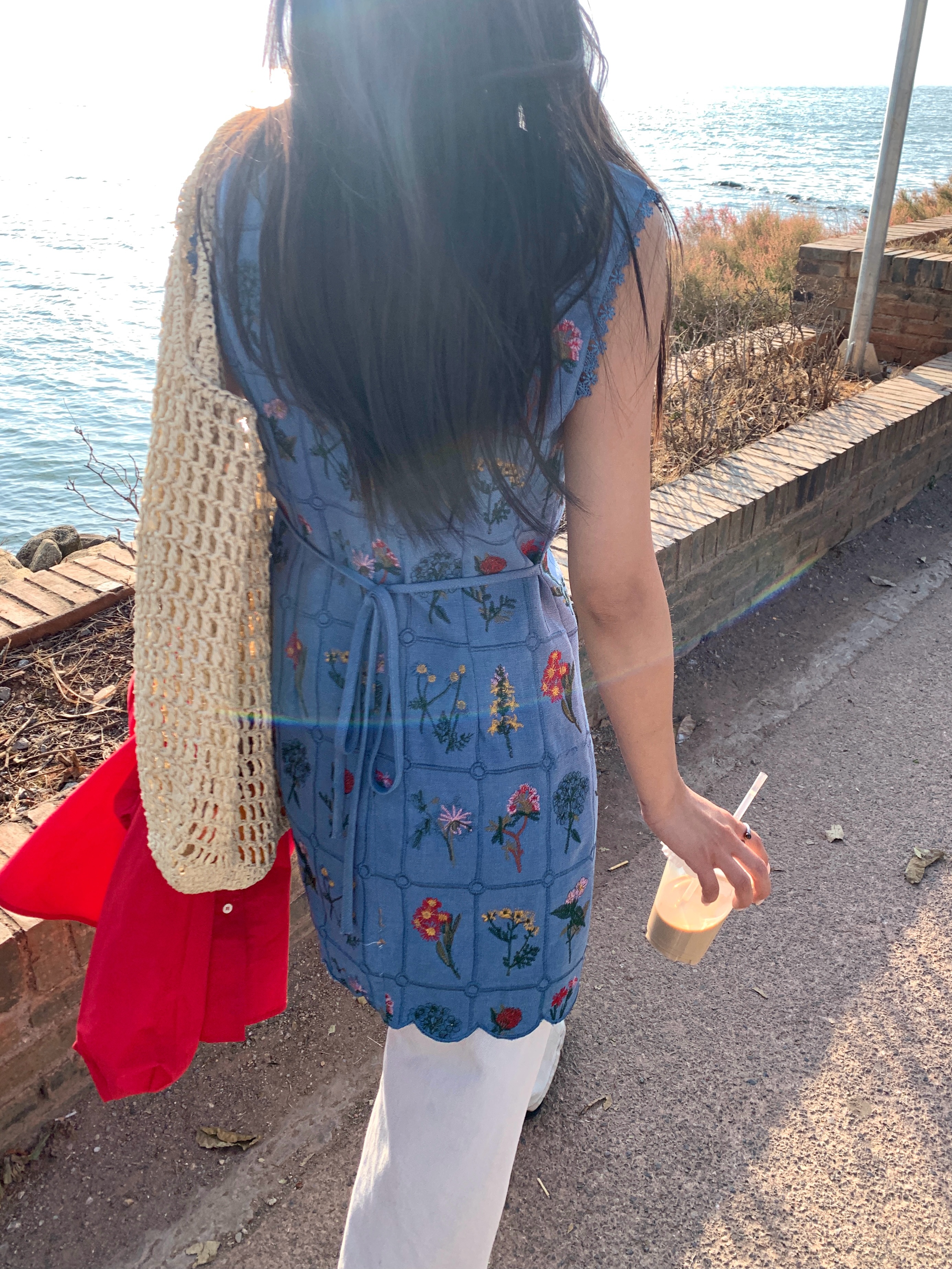 シャネルヴィンテージカラフル抽象柄ノースリーブミニワンピース シャネルヴィンテージカラフル抽象柄ノースリーブミニワンピース