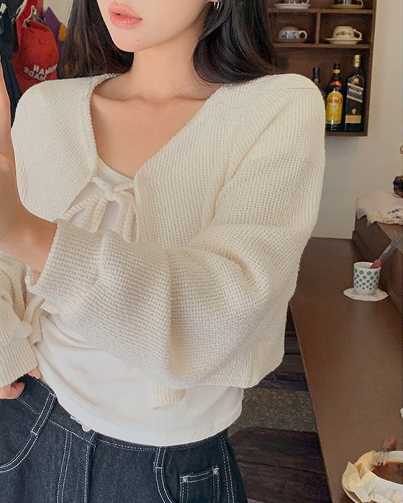 クロップドニットボレロ | ファッション通販サイト NUGU