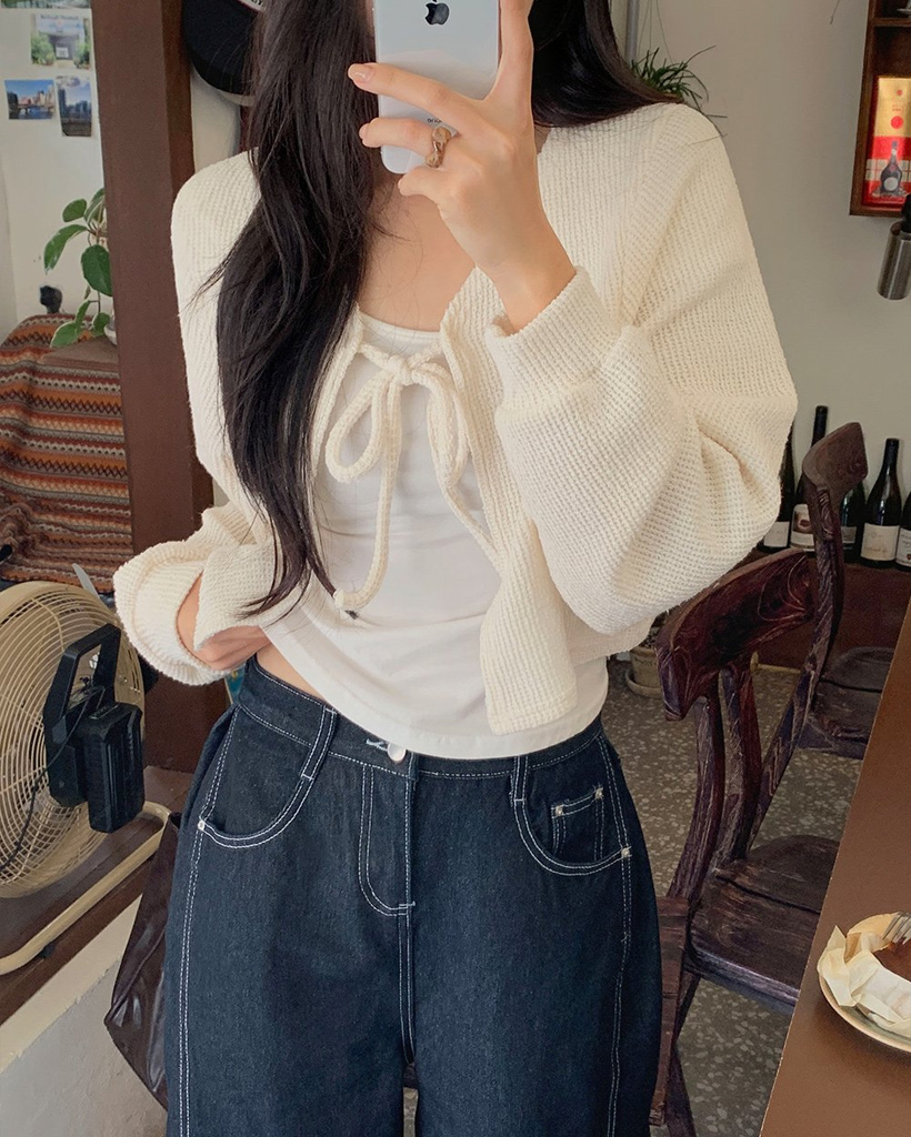 クロップドニットボレロ | ファッション通販サイト NUGU