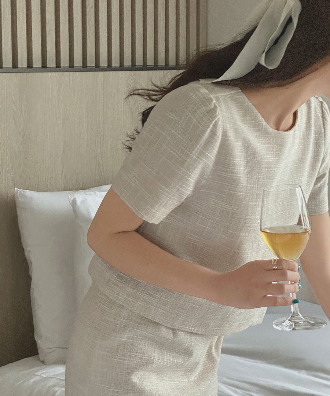 オケージョン】[original/SXL]半袖ツイードワンピース | ファッション