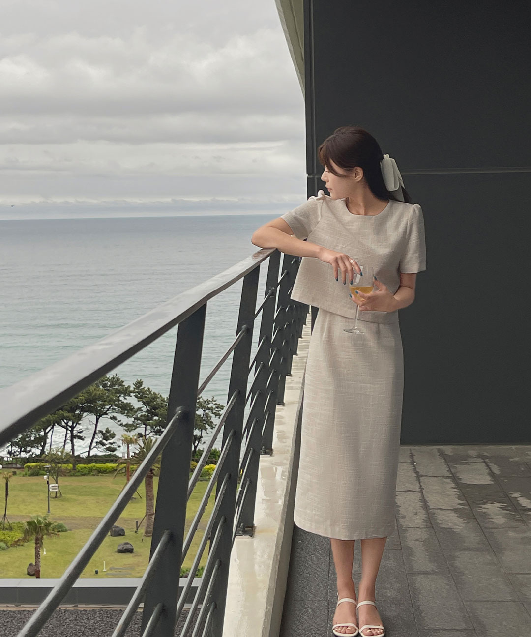 オケージョン】[original/SXL]半袖ツイードワンピース | ファッション