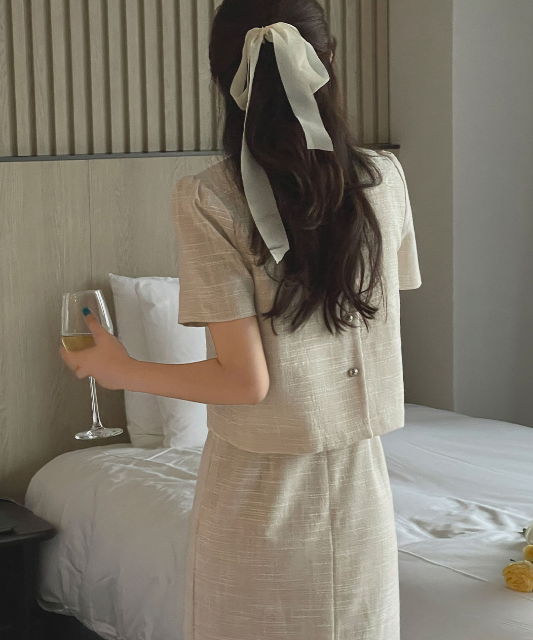 オケージョン】[original/SXL]半袖ツイードワンピース | ファッション