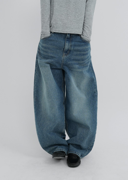 ワイドデニムパンツ