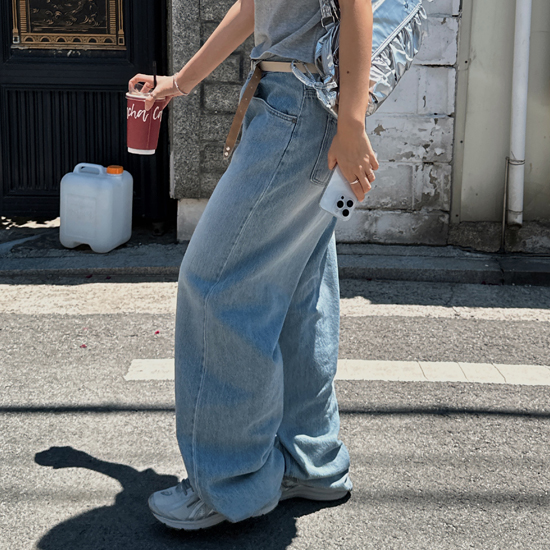 WOMAN)ウォッシュバルーンデニムパンツ | ファッション通販