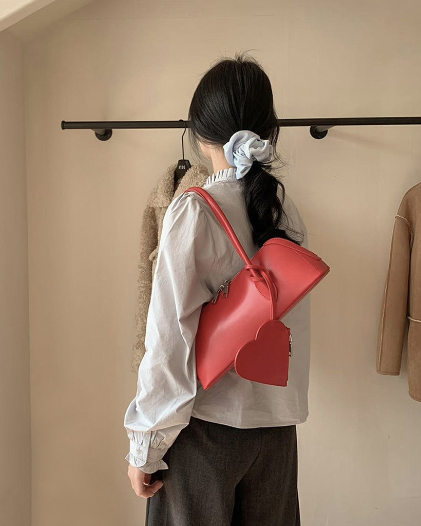 新品  未使用　ludlow ハートショルダー LUDLOW（ラドロー）の「＜LUDLOW＞ハート キャンバス トートバッグ XS