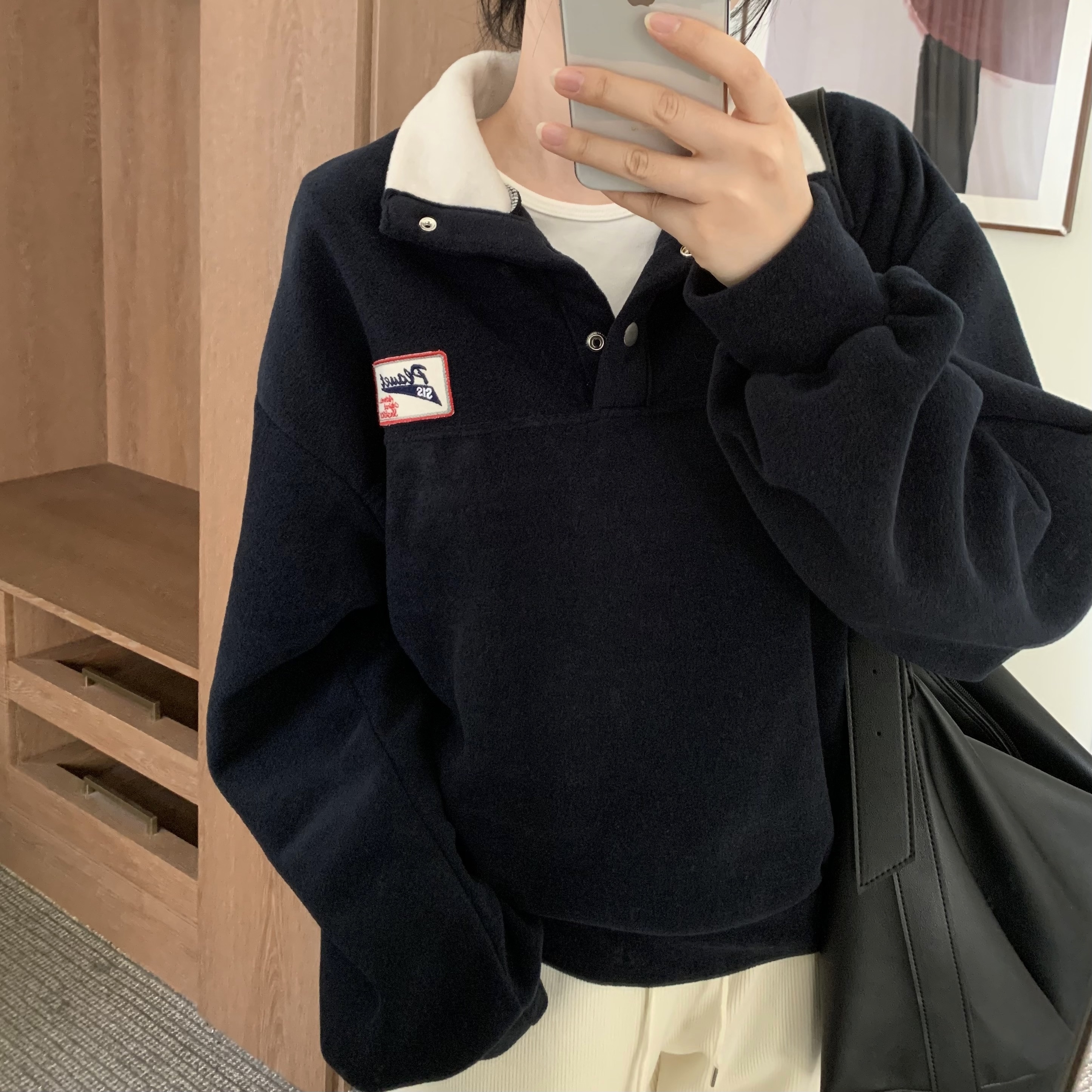 裏起毛フリースハイネックスウェットシャツ | ファッション通販サイト NUGU