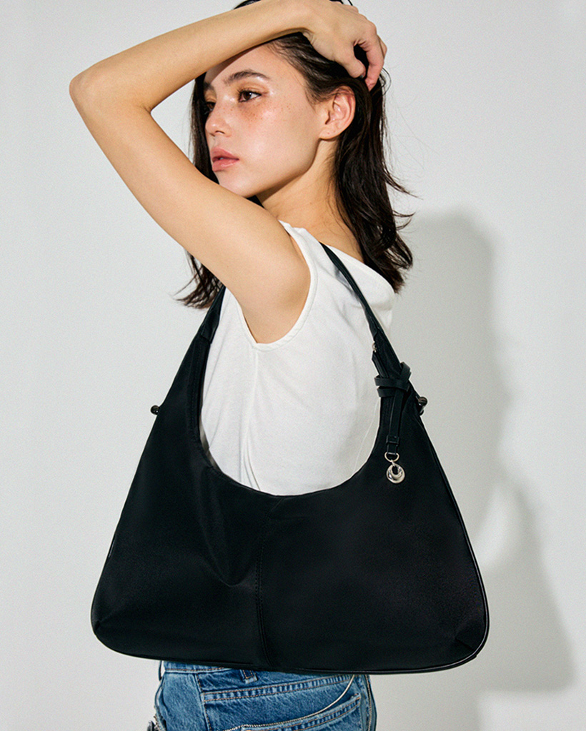 RUFFLE SHOULDER BAG BLACK | ファッション通販サイト NUGU
