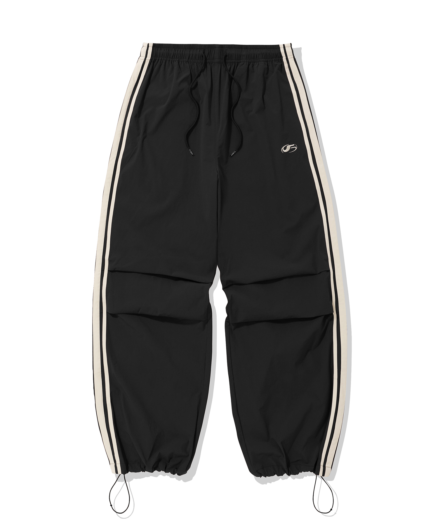 HTH piping tuck pants パンツ Nylon Two Tuck Piping Pants-Black | ファッション通販サイト NUGU