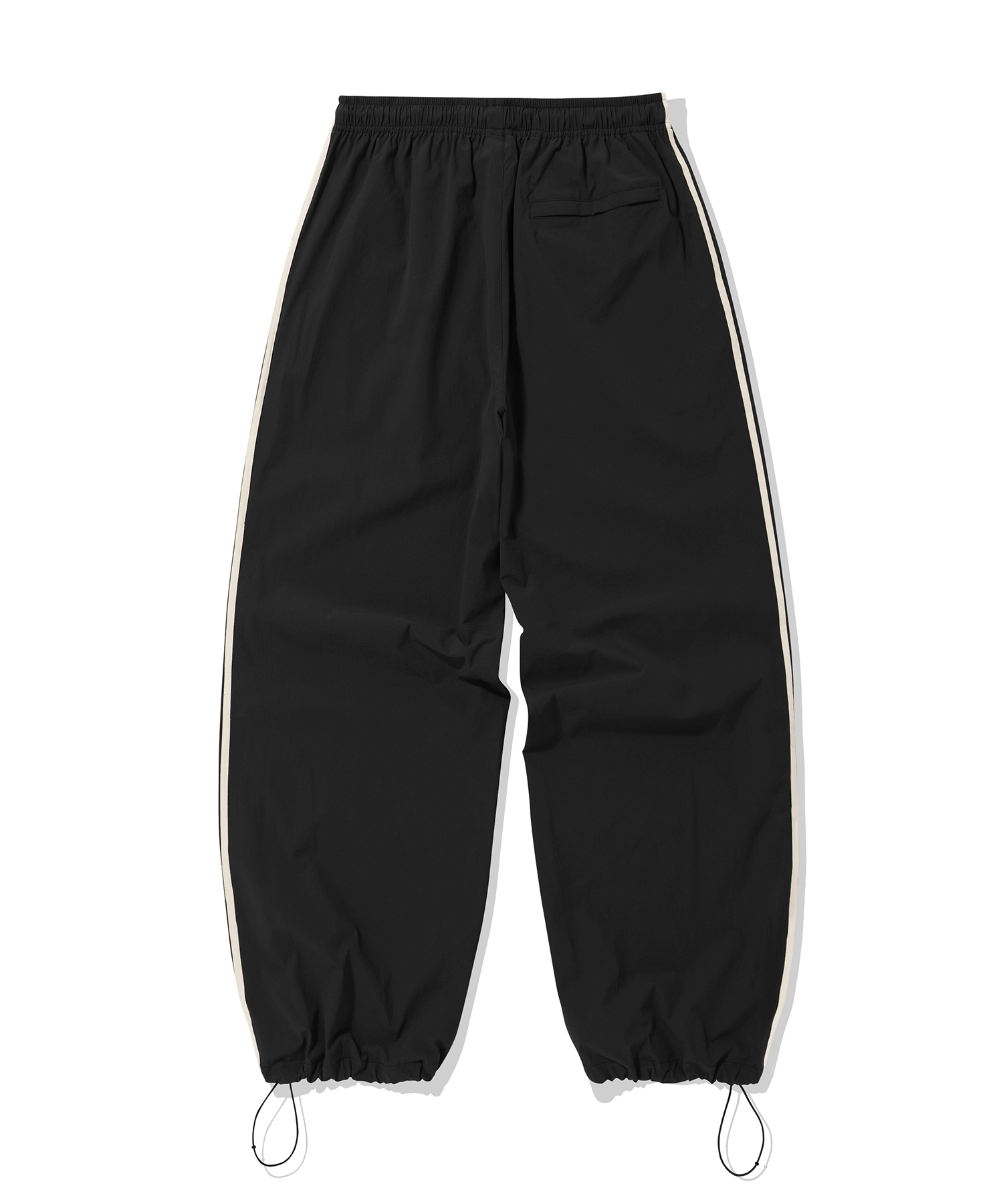 ブリーフィング　黒 ストレートパンツ Nylon Two Tuck Piping Pants-Black | ファッション通販サイト NUGU