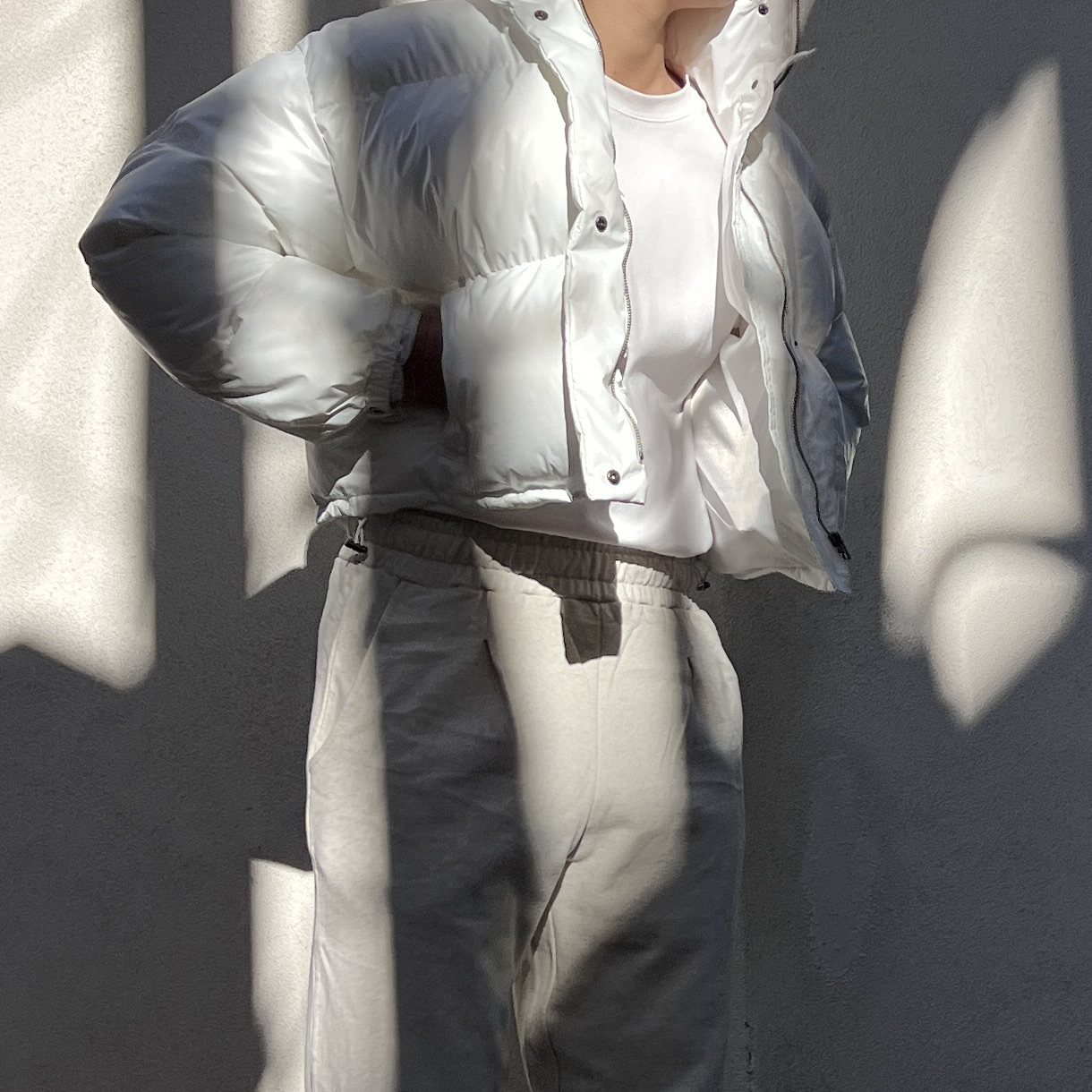 unisex] ショートクロップドダウンジャケット | ファッション
