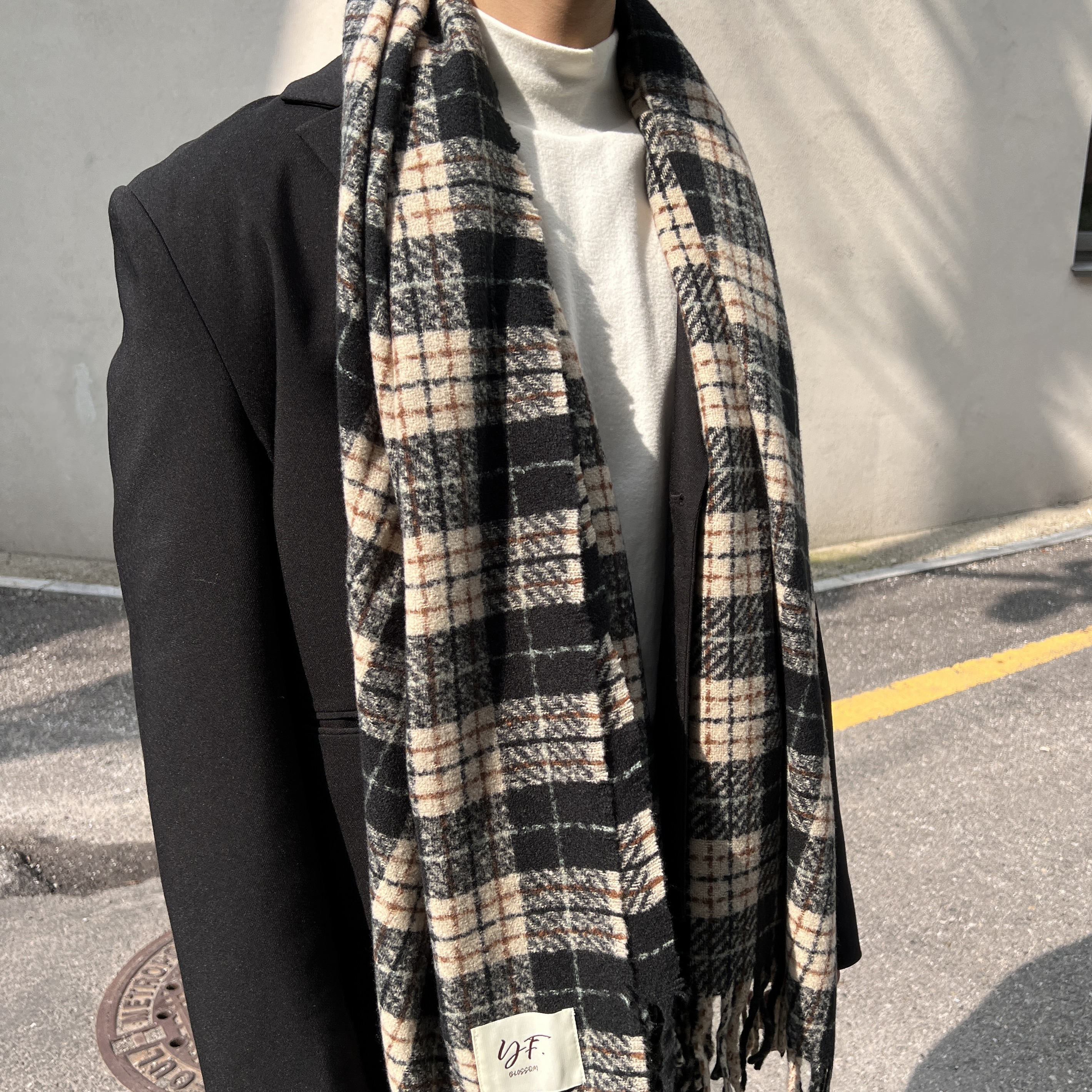 チェック柄マフラー unisex] チェック柄マフラー | ファッション通販サイト NUGU
