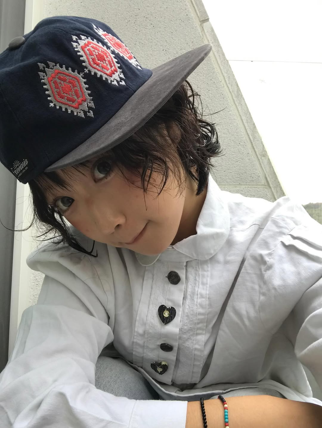 ノーマド柄ロゴキャップ【ネイビー】