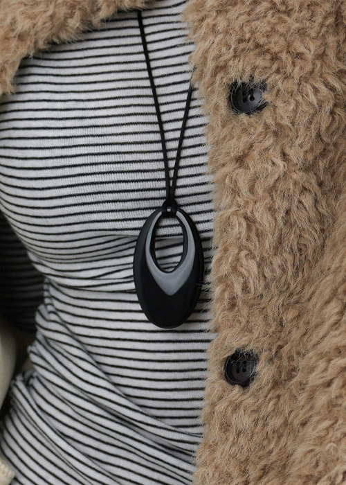 バードモチーフロングネックレス