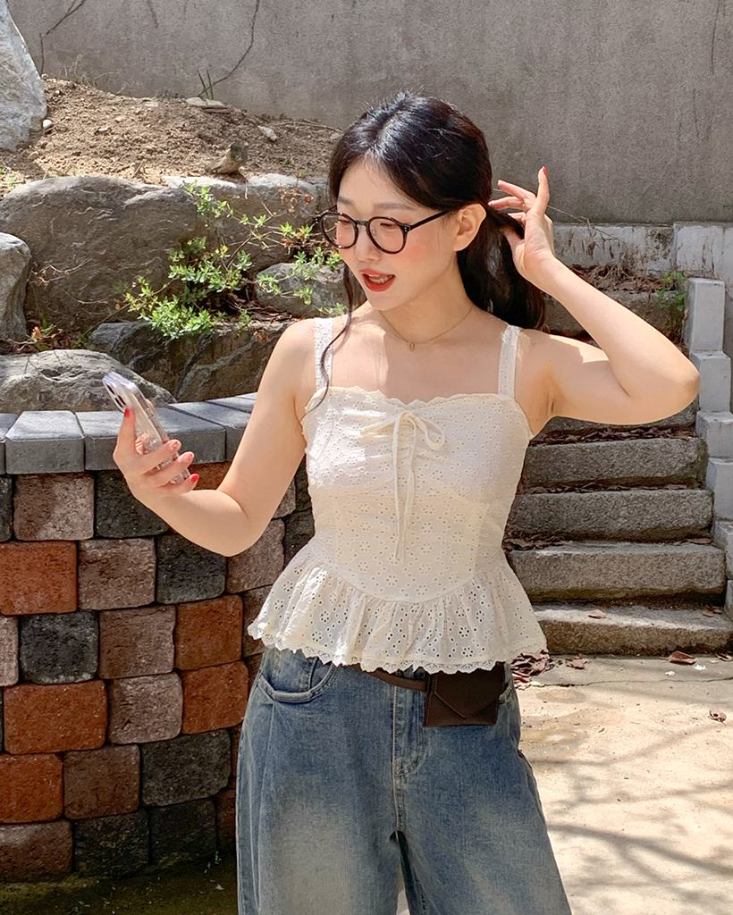パンチングキャミソールブラウス | ファッション通販サイト NUGU