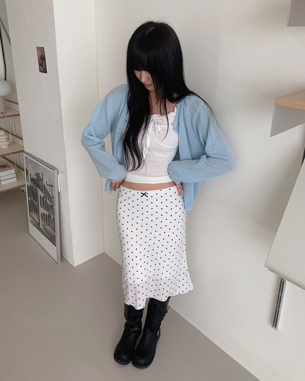 ミディロングシースルースカート