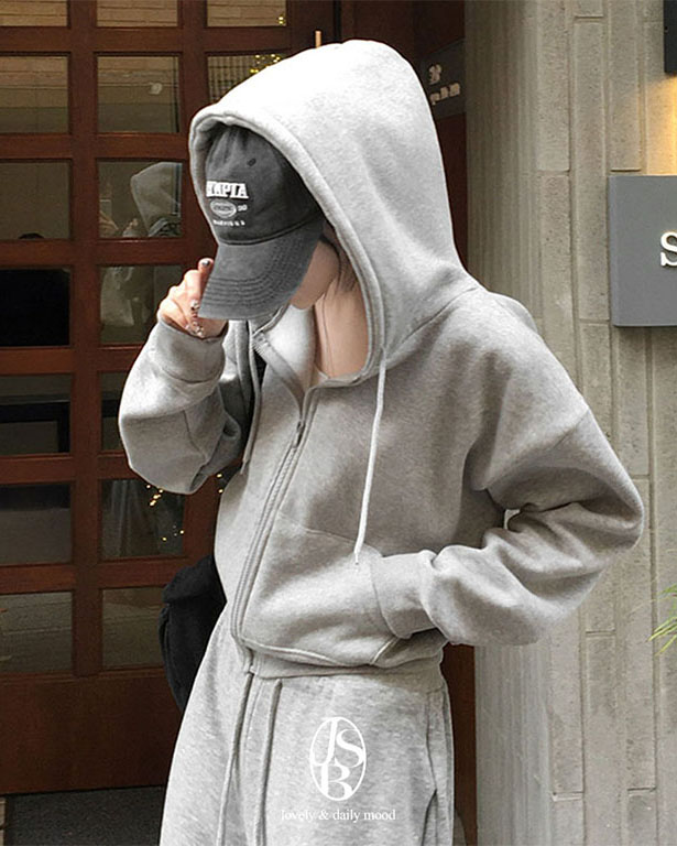 カンガルーポケットボーダーポイントパーカー (2color) | ファッション