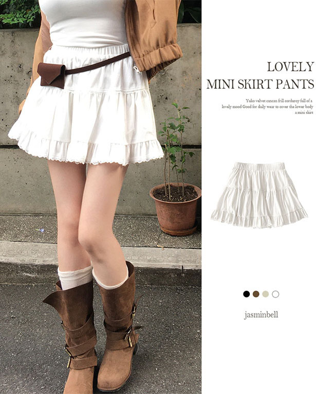 コーデュロイティアードミニスカート