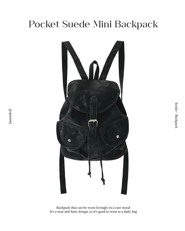 ポケットスエードレザーミニバック