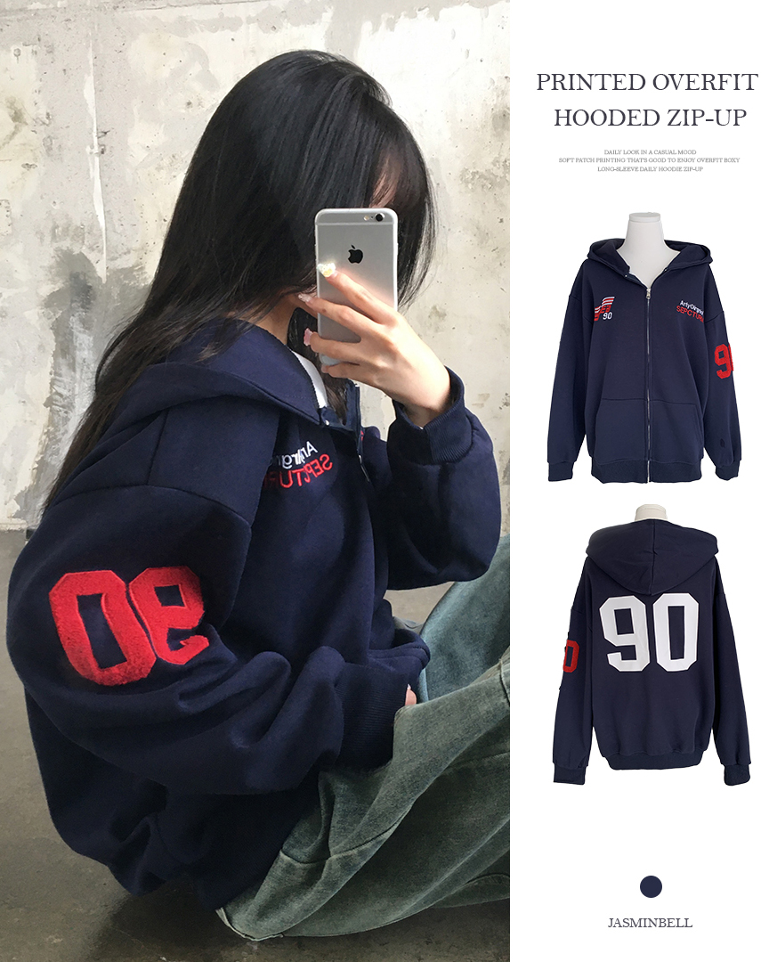 90プリントオーバーサイズパーカー | ファッション通販サイト NUGU