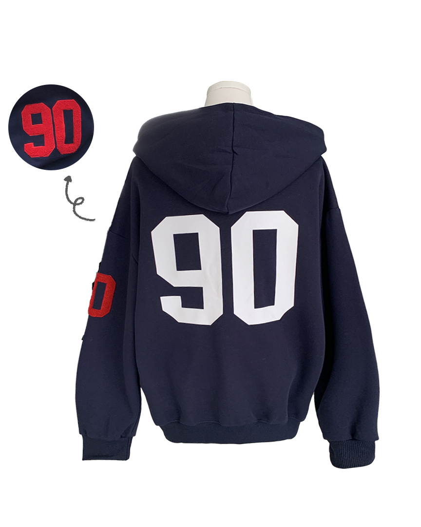 90プリントオーバーサイズパーカー | ファッション通販サイト NUGU