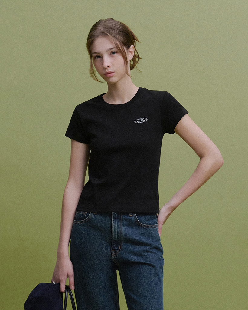 Classic Logo Cotton T-shirt (Black)