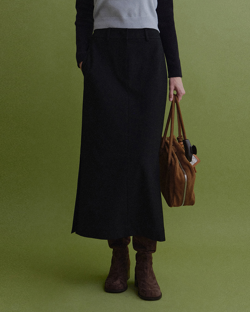 Karin Maxi Skirt (fw ver.) (Black)