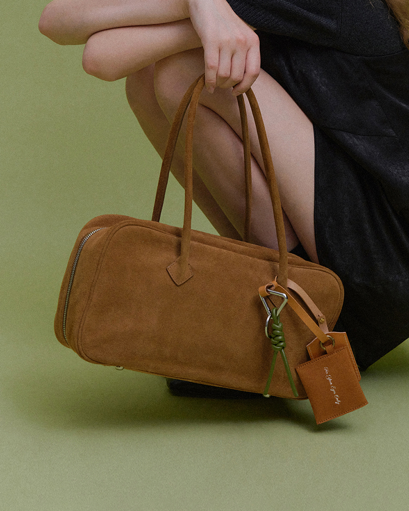 Iann Suede Tote Bag (Camel)