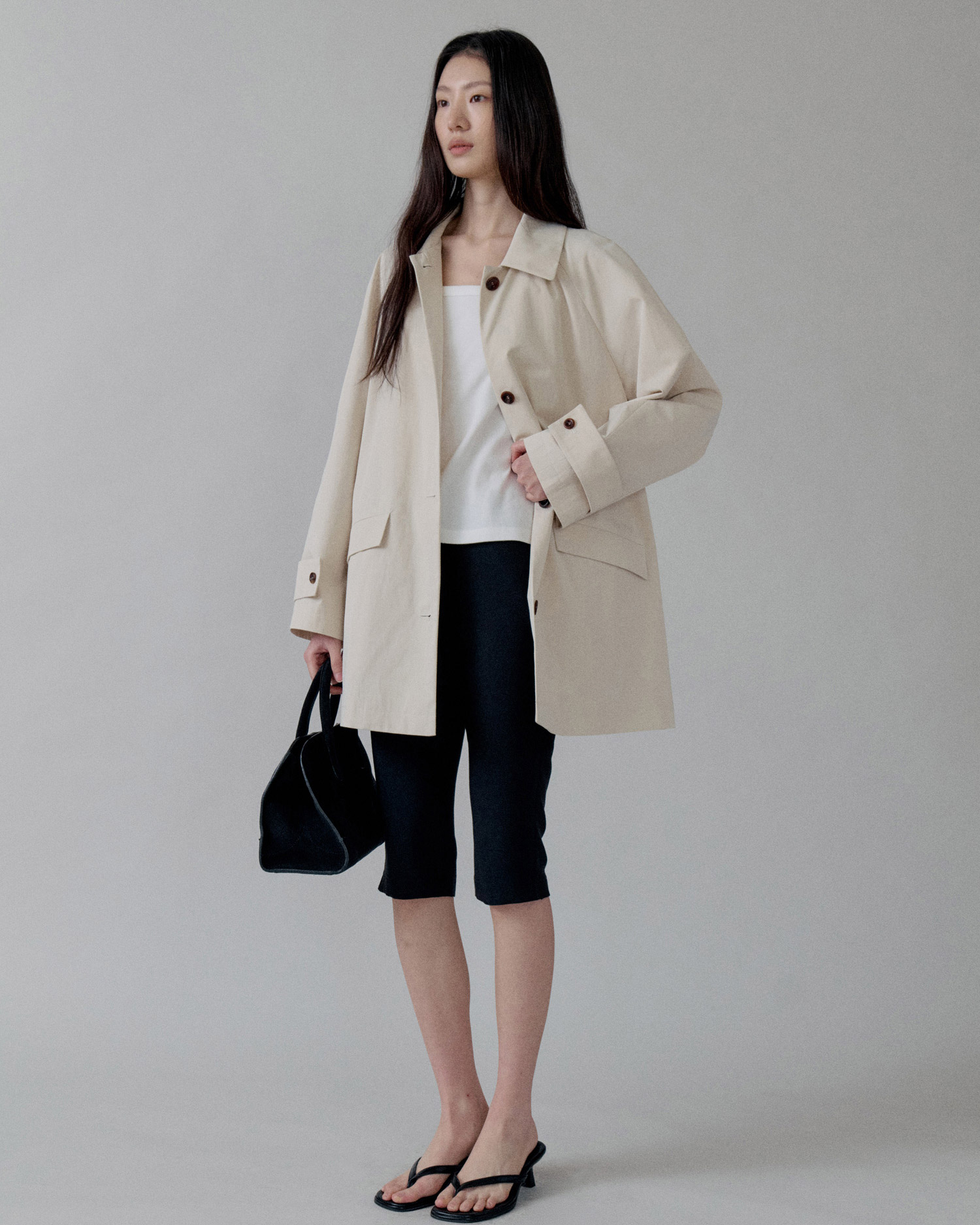 Mac Trench Mid Coat_IVORY