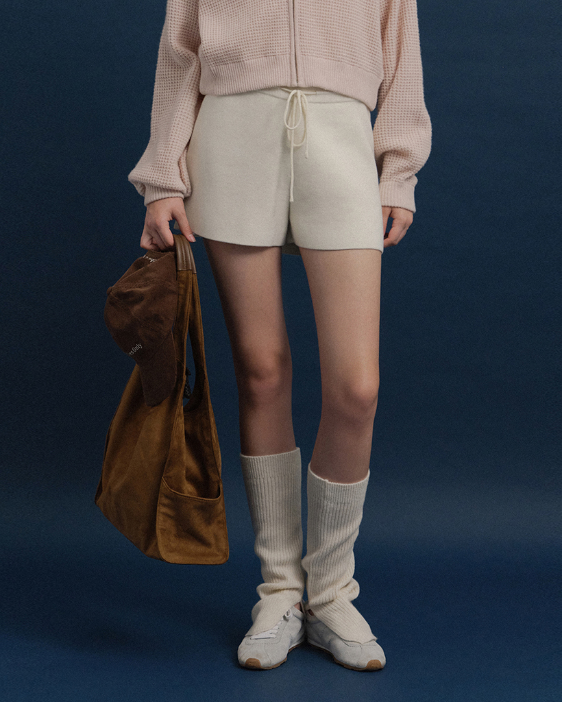 Pony Knit Shorts (Ivory)