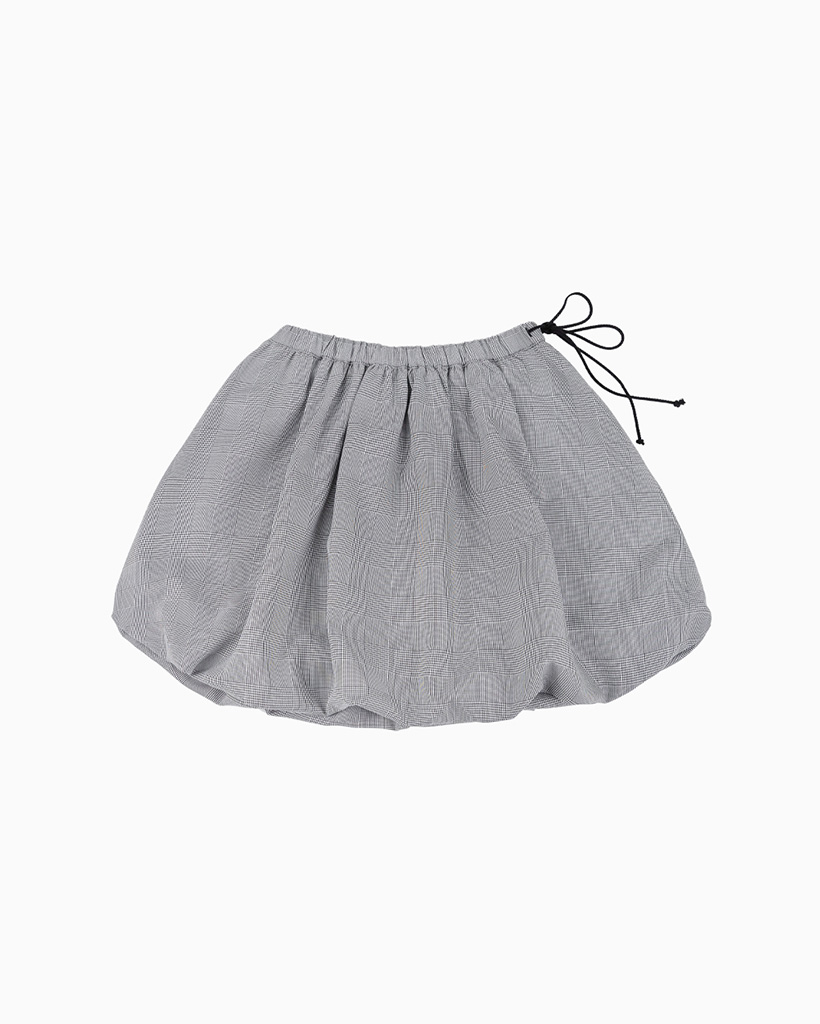 BALLOON MINI SKIRT, CHECK | ファッション通販サイト NUGU