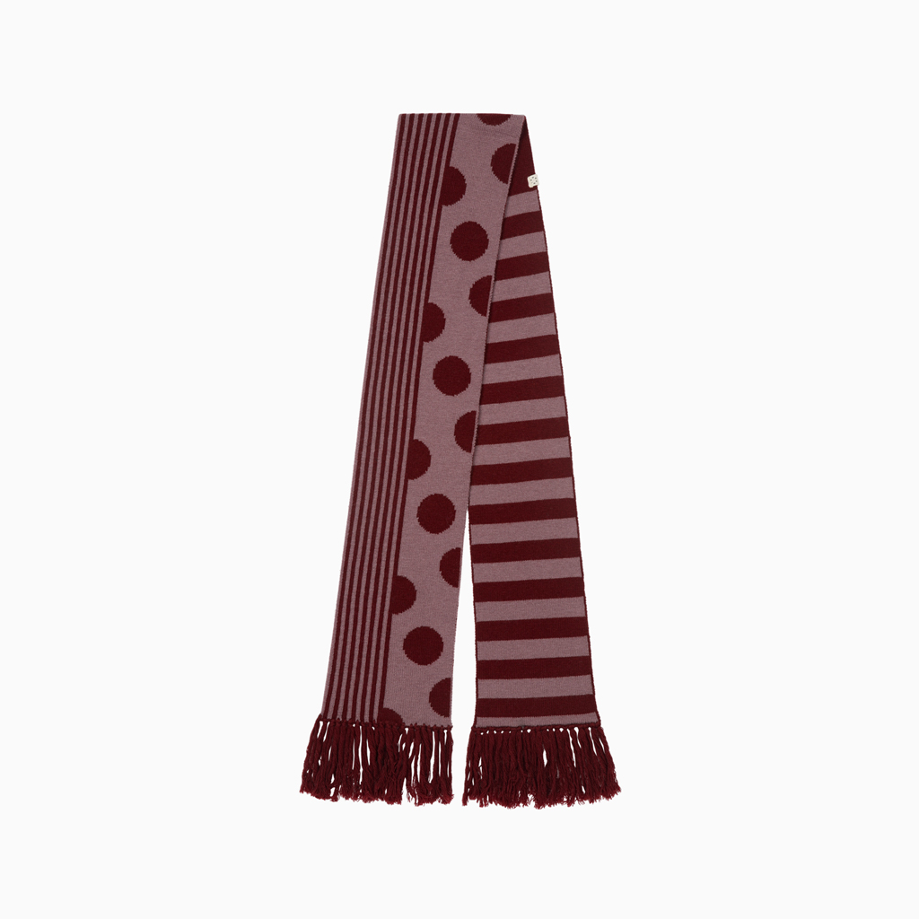 DOT STRIPE MUFFLER, PINK